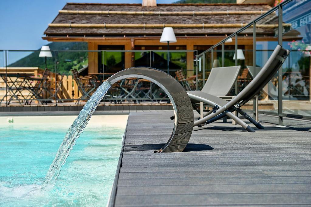 Hotel-Chalet Les Ecureuils Restaurant, Piscine, Garage Le Grand-Bornand Exteriér fotografie